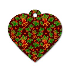 Illustration-christmas-default Dog Tag Heart (two Sides)