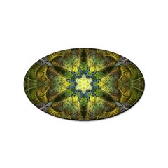 Fractal Fantasy Design Background Sticker Oval (100 Pack)