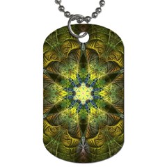 Fractal Fantasy Design Background Dog Tag (two Sides) by Wegoenart