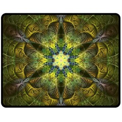 Fractal Fantasy Design Background Double Sided Fleece Blanket (medium)  by Wegoenart