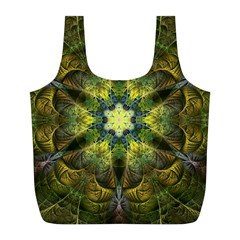 Fractal Fantasy Design Background Full Print Recycle Bag (l) by Wegoenart