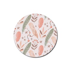 Boho Pattern Rubber Coaster (round) by designsbymallika