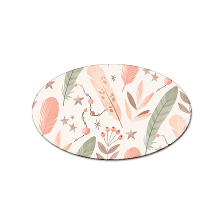 Boho Pattern Sticker Oval (10 pack)