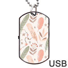 Boho Pattern Dog Tag Usb Flash (one Side) by designsbymallika