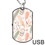 Boho Pattern Dog Tag USB Flash (One Side) Front