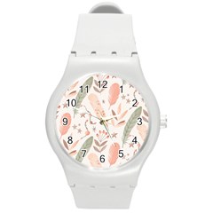 Boho Pattern Round Plastic Sport Watch (m) by designsbymallika