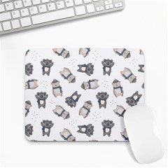 Cute Seamless Pattern With Koala Panda Bear Small Mousepad by Wegoenart