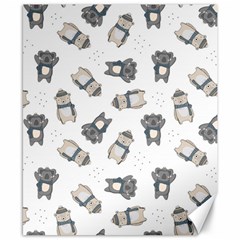 Cute Seamless Pattern With Koala Panda Bear Canvas 8  X 10  by Wegoenart