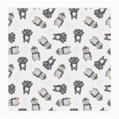 Cute Seamless Pattern With Koala Panda Bear Medium Glasses Cloth by Wegoenart