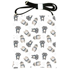 Cute Seamless Pattern With Koala Panda Bear Shoulder Sling Bag by Wegoenart