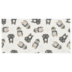 Cute Seamless Pattern With Koala Panda Bear Banner And Sign 8  X 4  by Wegoenart