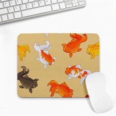 Gold Fish Seamless Pattern Background Small Mousepad