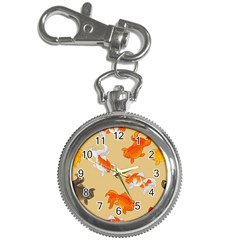 Gold Fish Seamless Pattern Background Key Chain Watches