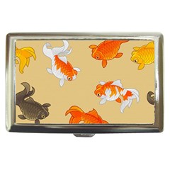 Gold Fish Seamless Pattern Background Cigarette Money Case