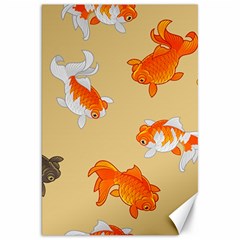 Gold Fish Seamless Pattern Background Canvas 20  x 30 