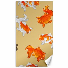 Gold Fish Seamless Pattern Background Canvas 40  x 72 