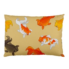 Gold Fish Seamless Pattern Background Pillow Case