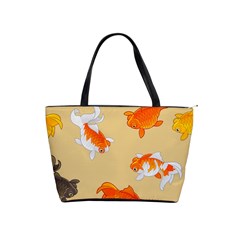 Gold Fish Seamless Pattern Background Classic Shoulder Handbag