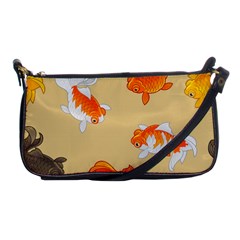 Gold Fish Seamless Pattern Background Shoulder Clutch Bag