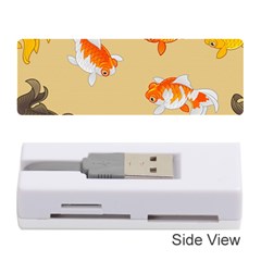 Gold Fish Seamless Pattern Background Memory Card Reader (Stick)