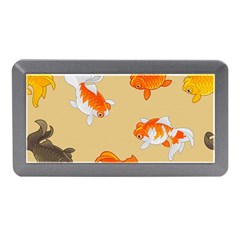 Gold Fish Seamless Pattern Background Memory Card Reader (Mini)