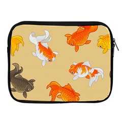 Gold Fish Seamless Pattern Background Apple iPad 2/3/4 Zipper Cases