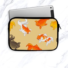 Gold Fish Seamless Pattern Background Apple Ipad Mini Zipper Cases by Wegoenart