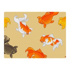 Gold Fish Seamless Pattern Background Double Sided Flano Blanket (Mini) 