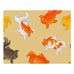 Gold Fish Seamless Pattern Background Double Sided Flano Blanket (Large) 