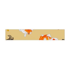 Gold Fish Seamless Pattern Background Flano Scarf (mini)