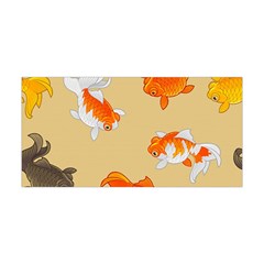 Gold Fish Seamless Pattern Background Yoga Headband