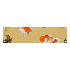 Gold Fish Seamless Pattern Background Banner and Sign 4  x 1 