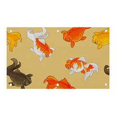 Gold Fish Seamless Pattern Background Banner and Sign 5  x 3 