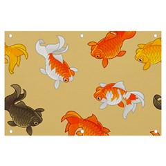 Gold Fish Seamless Pattern Background Banner and Sign 6  x 4 