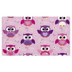 Seamless Cute Colourfull Owl Kids Pattern Banner And Sign 7  X 4  by Wegoenart