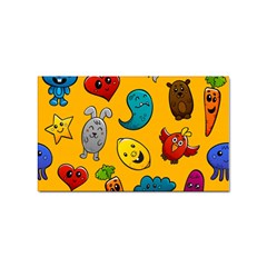 Graffiti Characters Seamless Ornament Sticker (rectangular) by Wegoenart