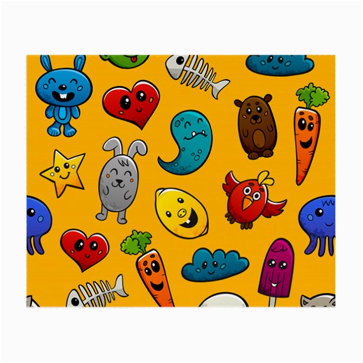 Graffiti Characters Seamless Ornament Small Glasses Cloth (2 Sides)