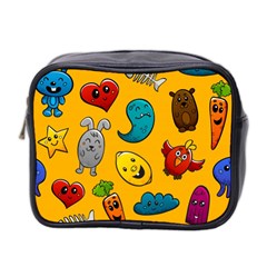 Graffiti Characters Seamless Ornament Mini Toiletries Bag (two Sides) by Wegoenart