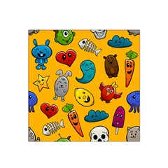 Graffiti Characters Seamless Ornament Satin Bandana Scarf 22  X 22  by Wegoenart