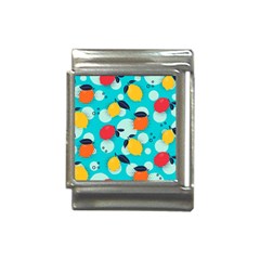 Pop Art Style Citrus Seamless Pattern Italian Charm (13mm)