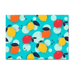 Pop Art Style Citrus Seamless Pattern Sticker A4 (100 Pack) by Wegoenart