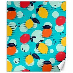 Pop Art Style Citrus Seamless Pattern Canvas 8  X 10  by Wegoenart