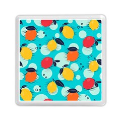 Pop Art Style Citrus Seamless Pattern Memory Card Reader (square) by Wegoenart