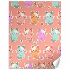 Cute Kawaii Kittens Seamless Pattern Canvas 12  X 16  by Wegoenart