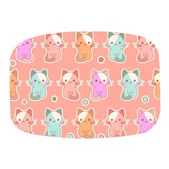 Cute Kawaii Kittens Seamless Pattern Mini Square Pill Box by Wegoenart