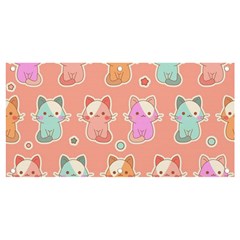 Cute Kawaii Kittens Seamless Pattern Banner And Sign 4  X 2  by Wegoenart