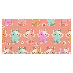 Cute Kawaii Kittens Seamless Pattern Banner And Sign 8  X 4  by Wegoenart