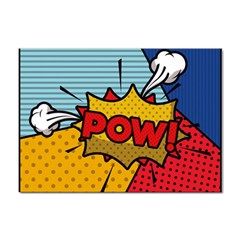 Pow Word Pop Art Style Expression Vector Sticker A4 (10 Pack) by Wegoenart