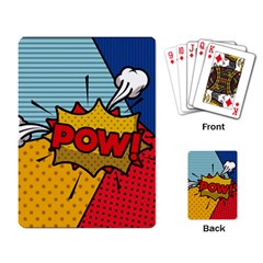 Pow Word Pop Art Style Expression Vector Playing Cards Single Design (rectangle) by Wegoenart