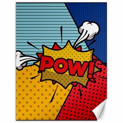 Pow Word Pop Art Style Expression Vector Canvas 12  X 16  by Wegoenart